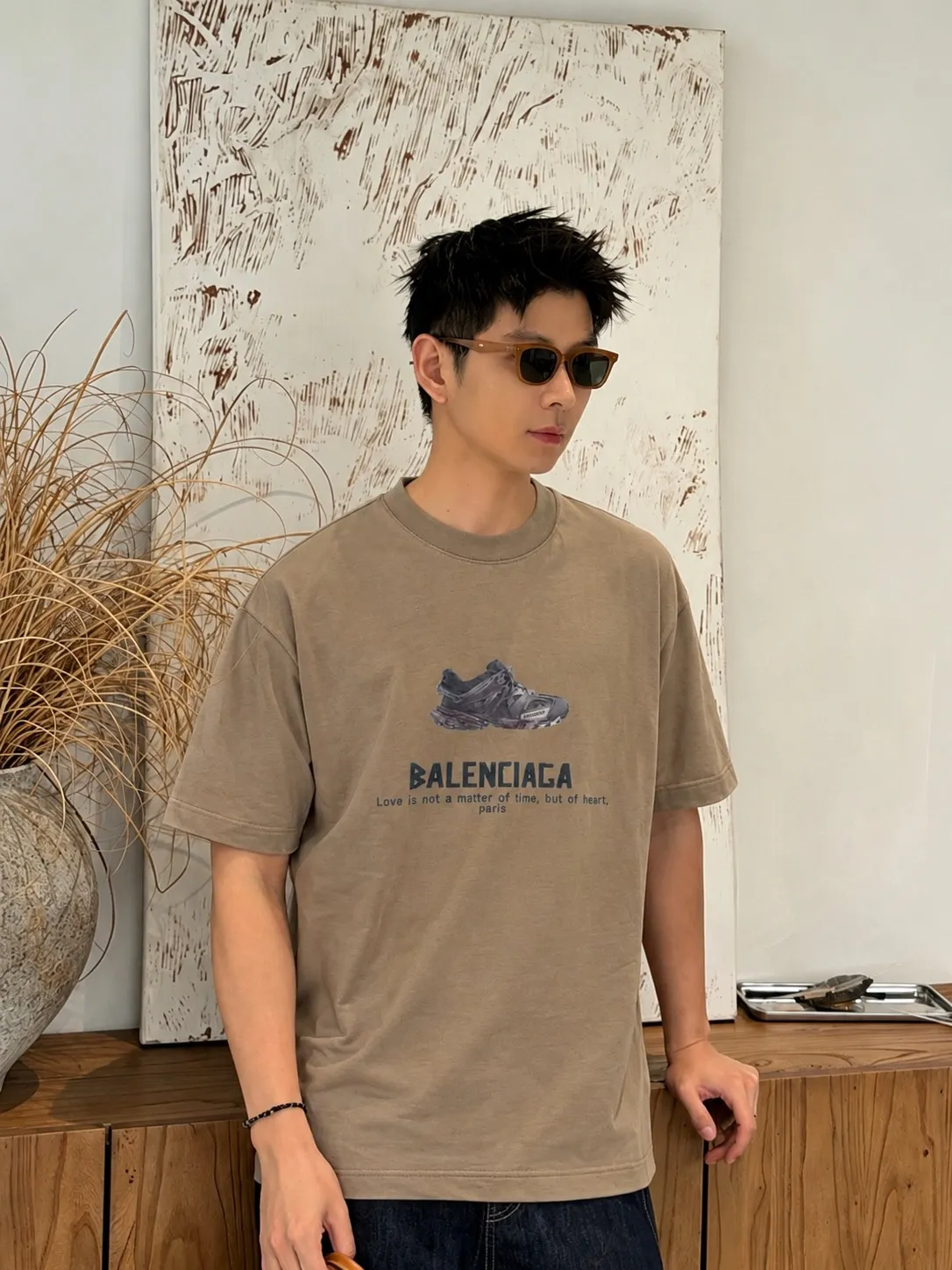 Bal～ Shoes 《 》 ， tee ， ， Same Style ， : Black White Coffee Brown Size：S（90-130 ） M（125-150 ） L（135-165 ） XL（160-190 ） XXL（185-220 ）